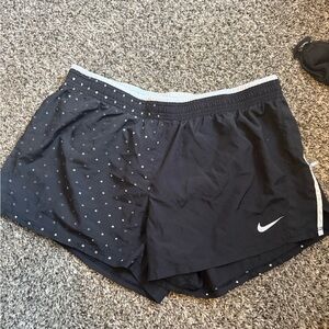 Nike Women's Black and Gray Athletic Shorts